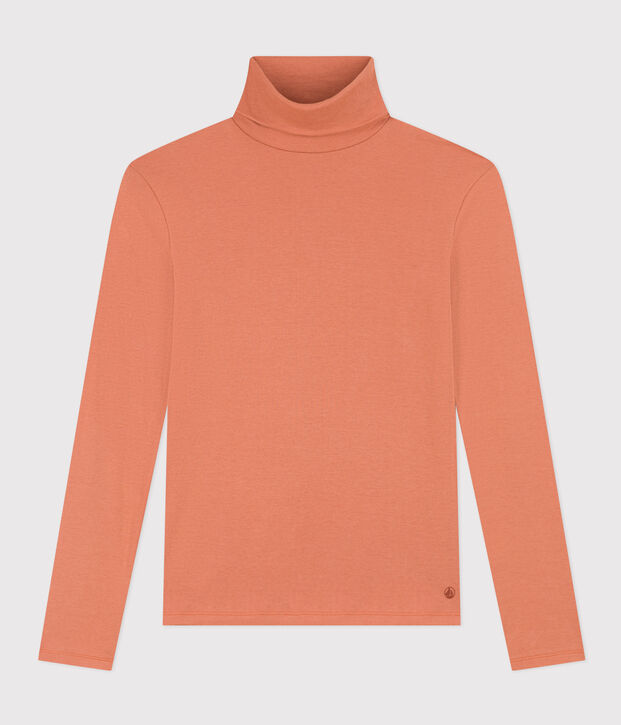 Camiseta L'ICONIQUE de algod&oacute;n con cuello vuelto para mujer rosa