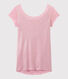 Camiseta de lino con cuello redondo