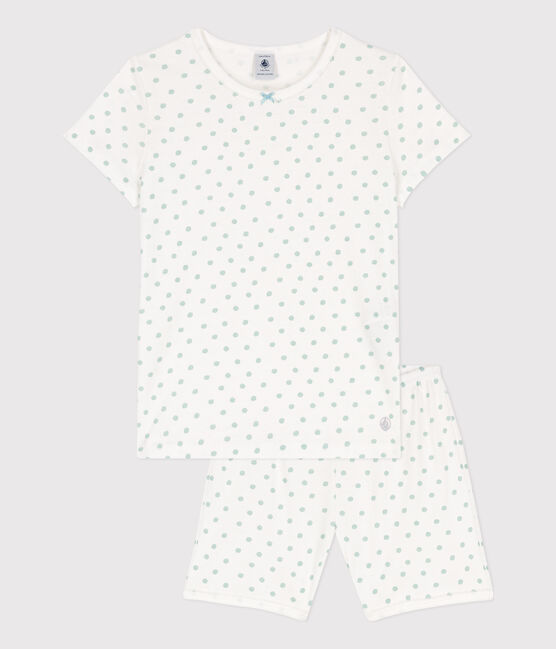 Pijama corto de algodón con lunares para niña MARSHMALLOW/ BOB