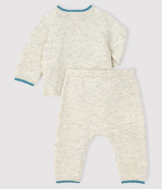 Conjunto de 2 piezas de jacquard de punto para bebé gris BELUGA CHINE