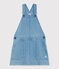 Pichi de tejido vaquero ligero para niña azul DENIM CLAIR