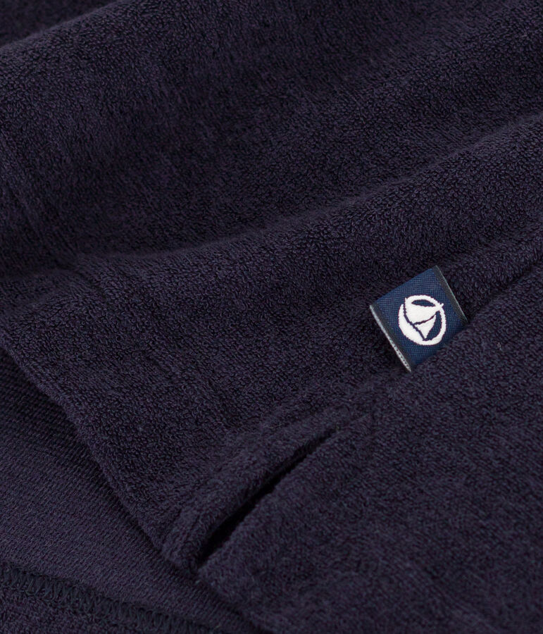 Camiseta la Boxy de algod&oacute;n de esponja de mujer azul SMOKING