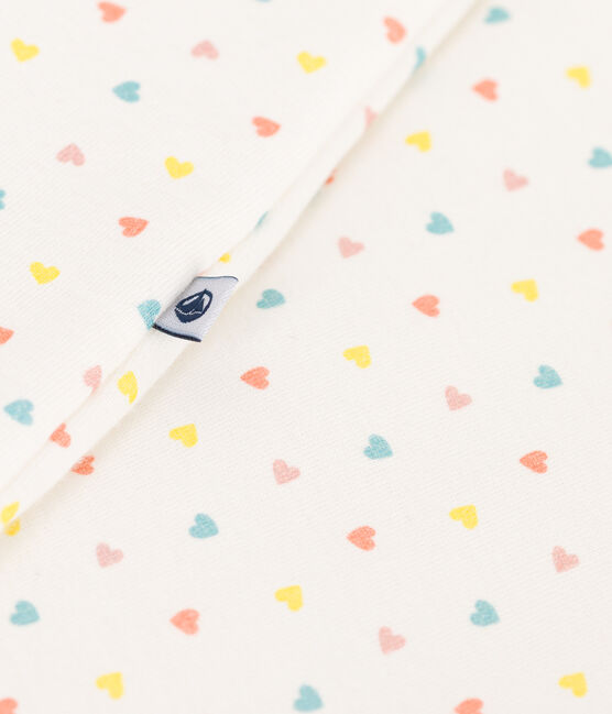 Saco de dormir para bebé en algodón estampado TOG 0.5 blanco MARSHMALLOW/blanco MULTICO