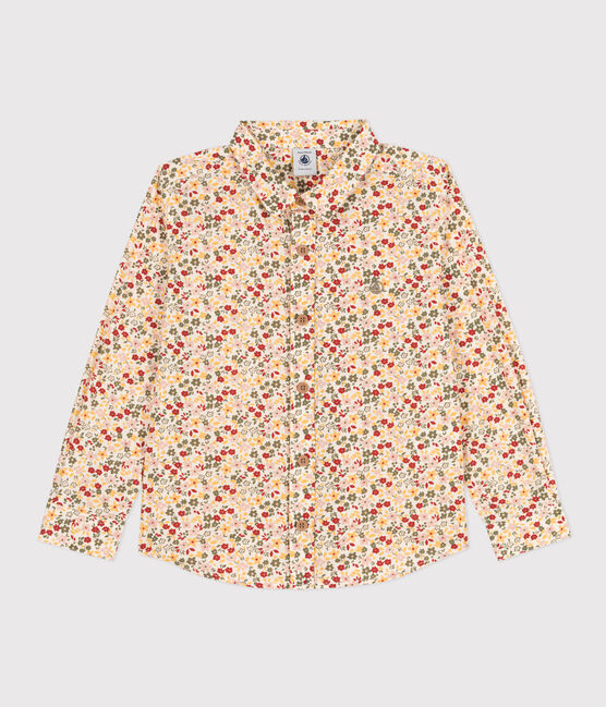 Camisa de popelina estampada para niño blanco AVALANCHE/ MULTICO