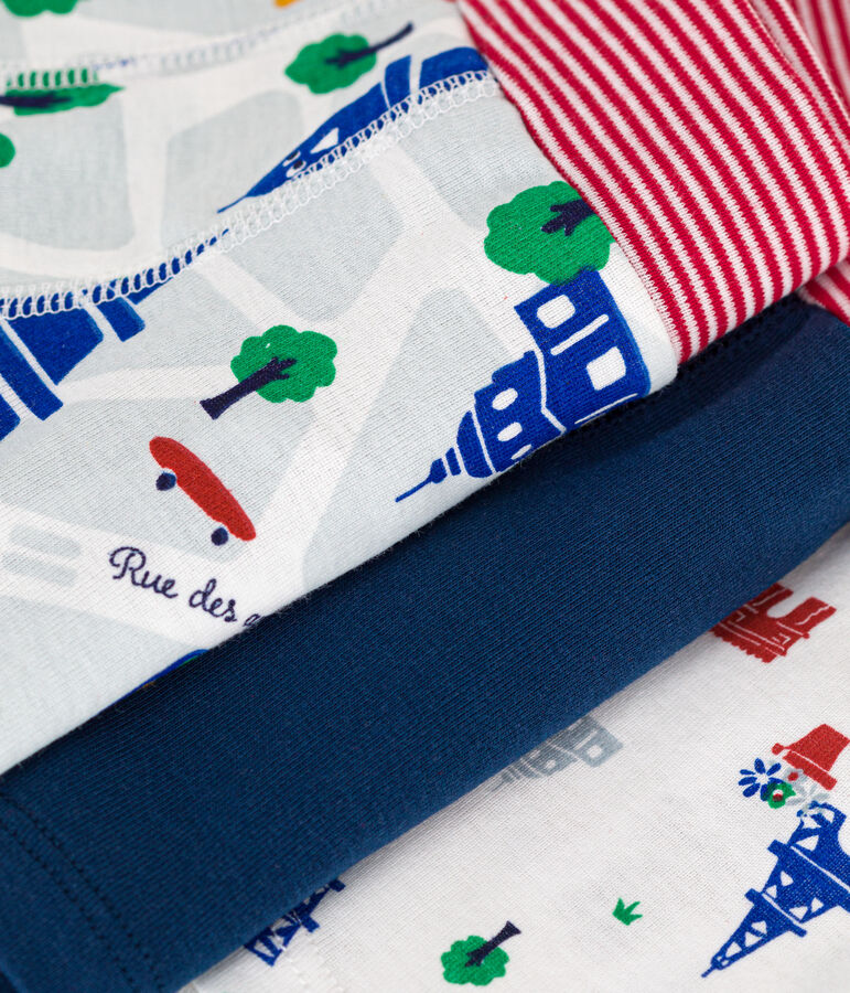 Juego de 3 b&oacute;xeres infantiles de Par&iacute;s de algod&oacute;n multicolor