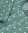 Pijama de terciopelo con estrellas para bebé azul BRUT/blanco MARSHMALLOW