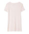 camiseta de manga corta con cuello en v de mujer rosa FLEUR