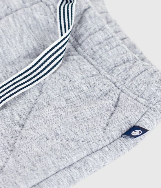 Pantalón grueso liso de algodón para bebé gris FUMEE CHINE