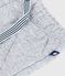 Pantalón grueso liso de algodón para bebé gris FUMEE CHINE
