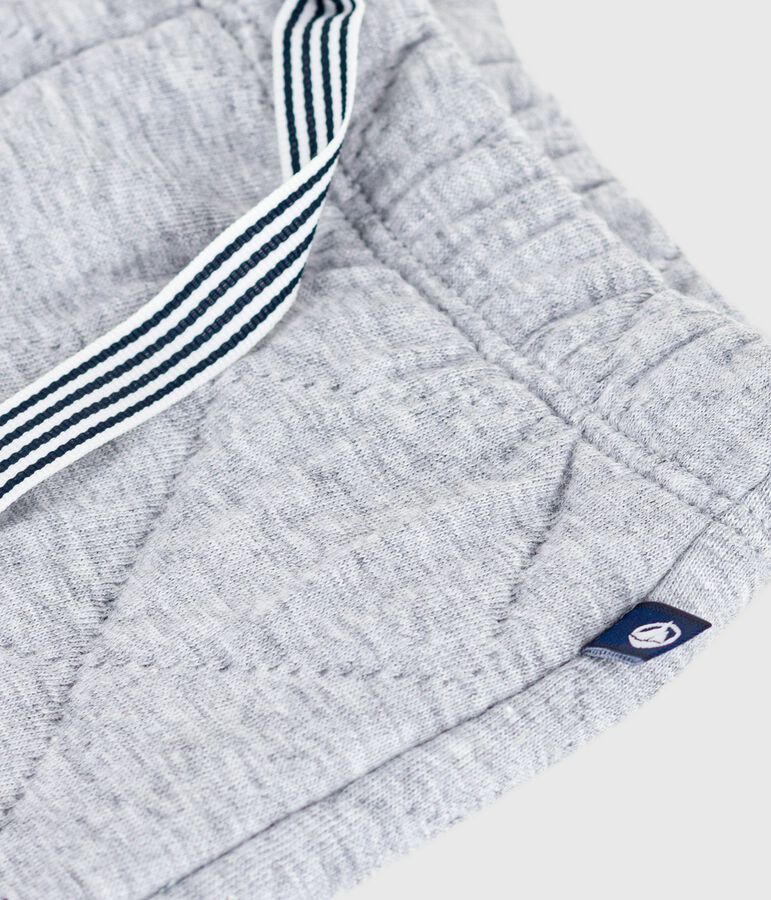 Pantal&oacute;n grueso liso de algod&oacute;n para beb&eacute; gris FUMEE CHINE