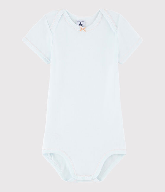 Bodi de manga corta de bebé niña azul BOCAL