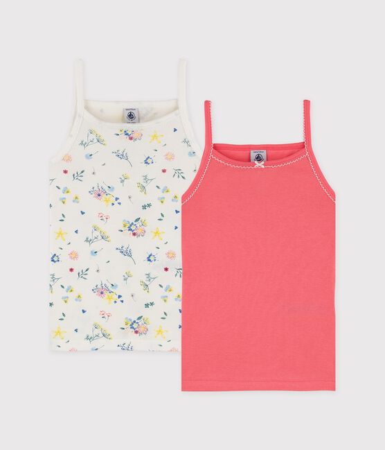 Lote camisas de tirantes con estampado de flores para niña pequeña variante 1
