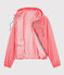 Cortavientos corto unisex rosa GROSEILLER/blanco MARSHMALLOW