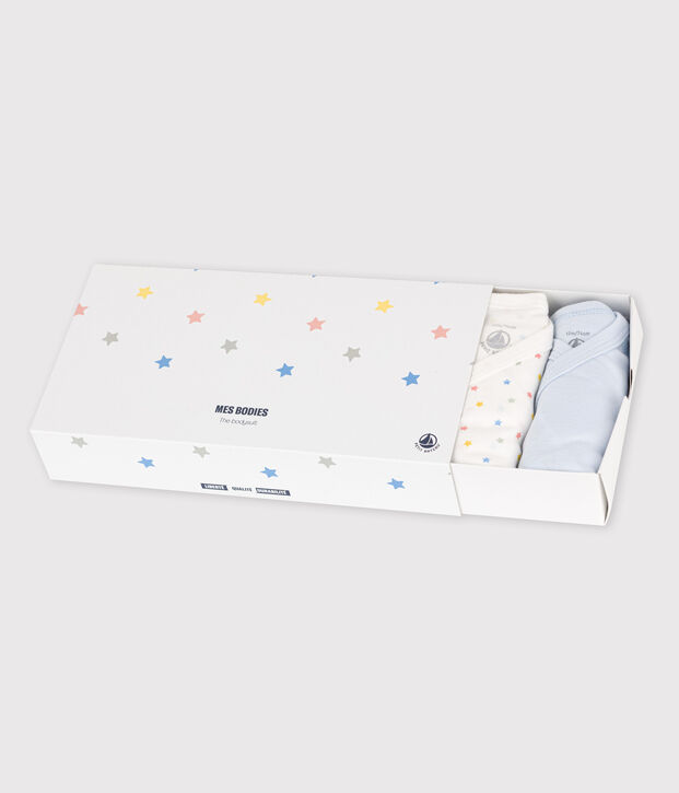 Juego de 5 bodis de beb&eacute; de algod&oacute;n org&aacute;nico multicolor