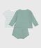 Conjunto de tres piezas de algodón y camiseta a rayas con limón para recién nacido PAUL/ MULTICO