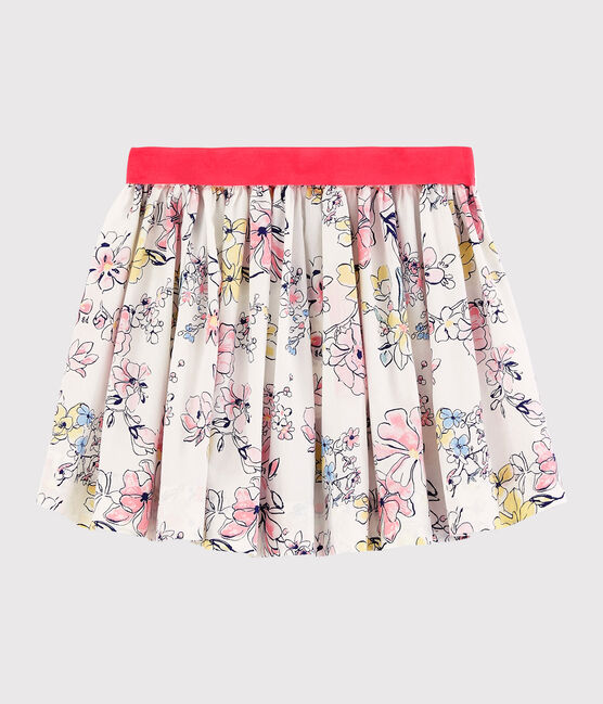 Falda de popelina de niña blanco MARSHMALLOW/blanco MULTICO