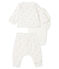 Conjunto de tres piezas para bebé de túbico blanco MARSHMALLOW/blanco MULTICO