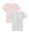 Pack de 2 camisetas de manga corta para niña variante 1