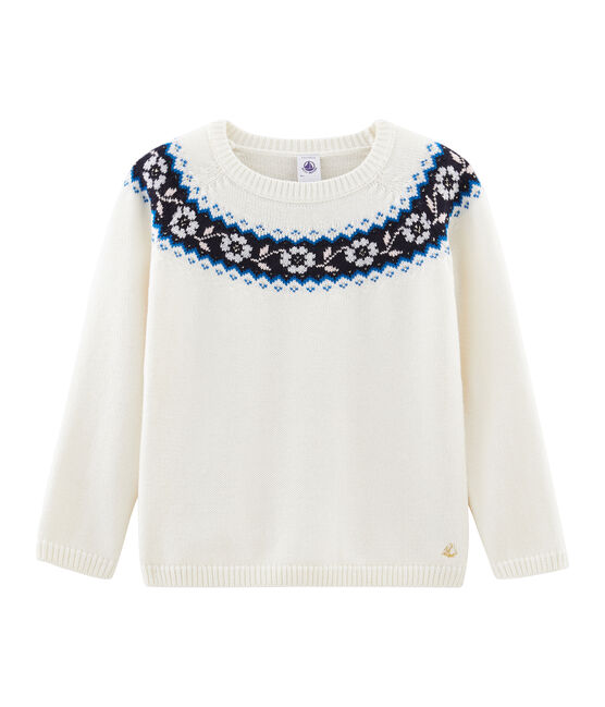 Jersey de niña blanco MARSHMALLOW/blanco MULTICO