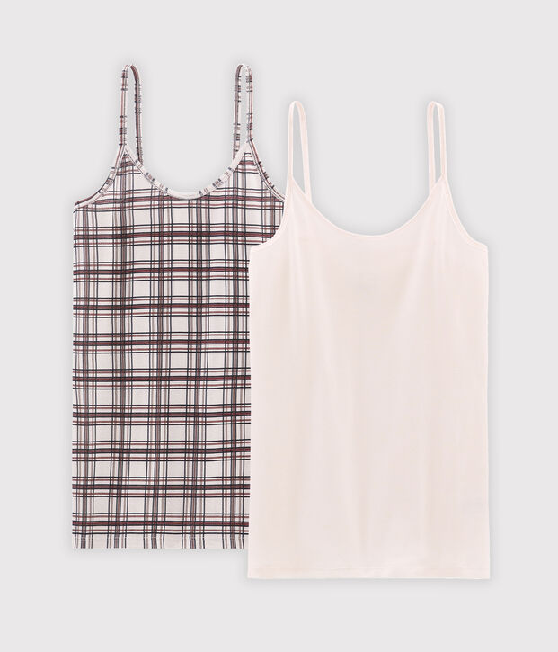 Juego de 2 camisas con tirantes para mujer multicolor
