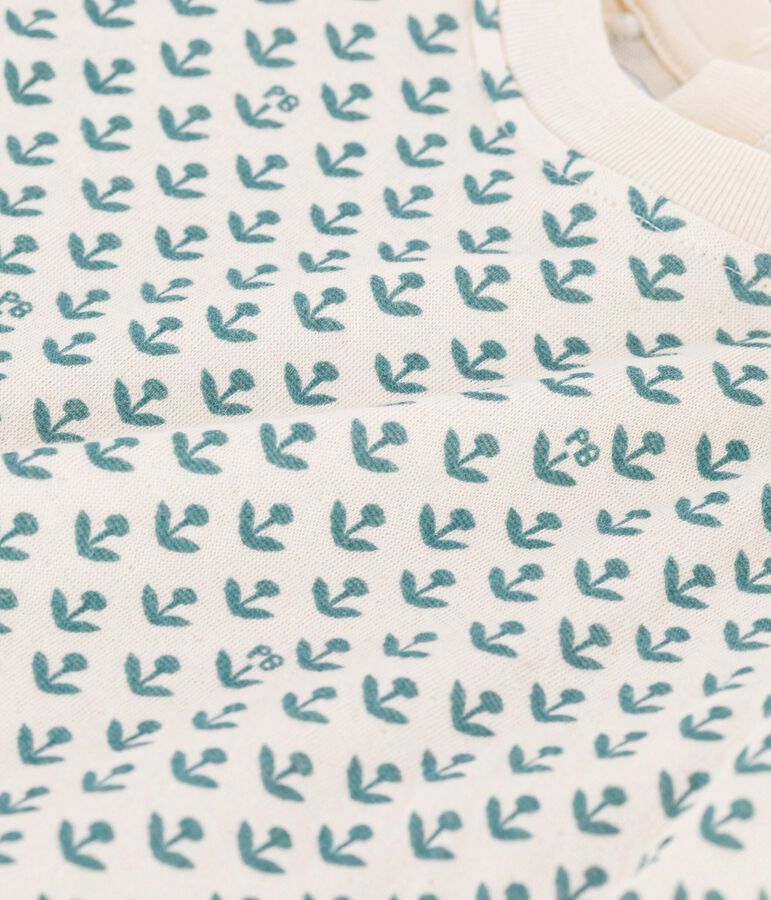 Sudadera de tejido t&uacute;bico para beb&eacute; crudo/verde