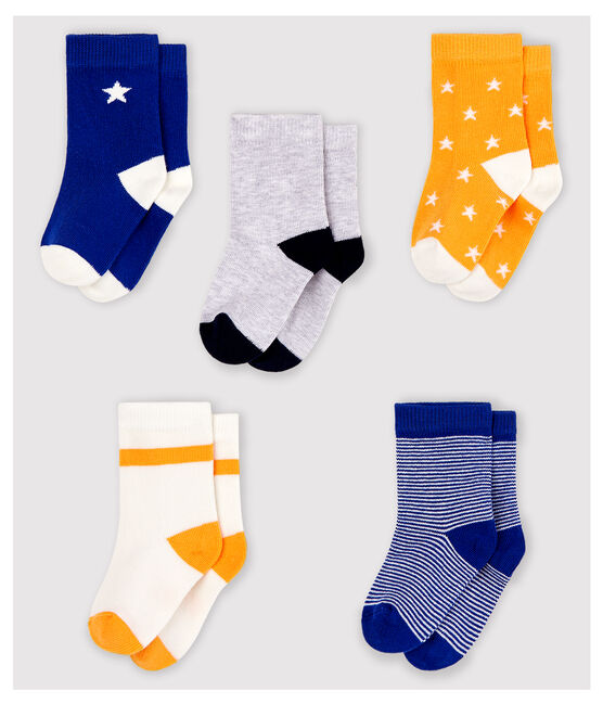 Lote de 5 pares de calcetines con dibujo de bebé niño variante 2