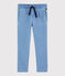 Pantalón de felpa vaquero de niño azul DENIM CLAIR