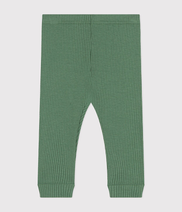 Leggings de algod&oacute;n para beb&eacute; verde