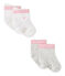 Lote de 2 pares de calcetines bebé mixtos blanco LOT