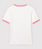 Camiseta de algodón de mujer blanco MARSHMALLOW/rosa GRETEL