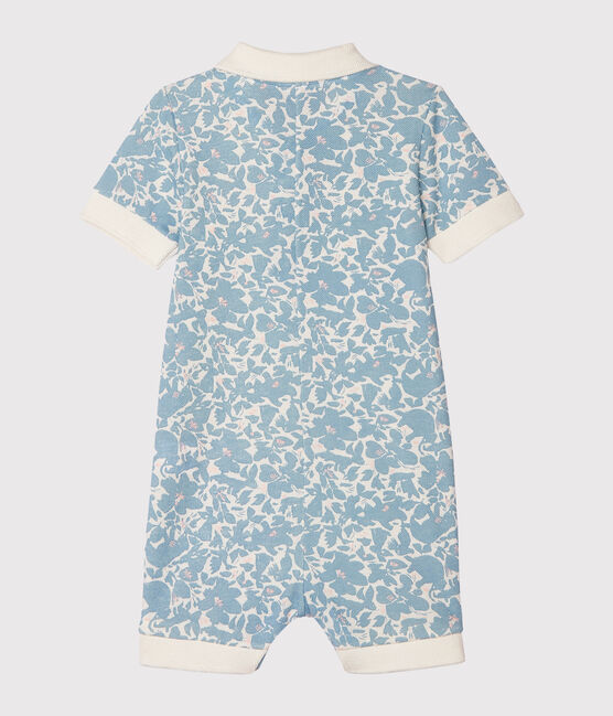 Mono corto estampado para bebé niño blanco MARSHMALLOW/blanco MULTICO