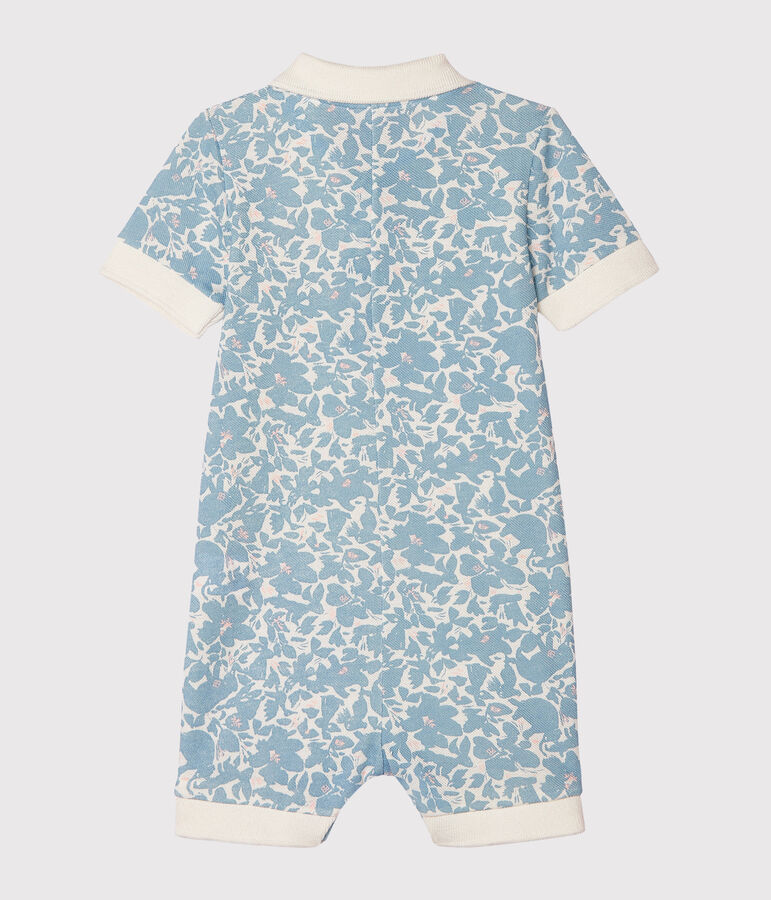 Mono corto estampado para beb&eacute; ni&ntilde;o blanco/multicolor