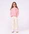 Sudadera infantil lisa de algod&oacute;n rosa