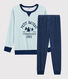 Pijama con dibujo de yeti de terciopelo de niño pequeño