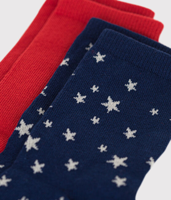 2 pares de calcetines infantiles de algodón con estrellas variante 1