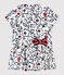 Vestido de niña estampado blanco MARSHMALLOW/blanco MULTICO