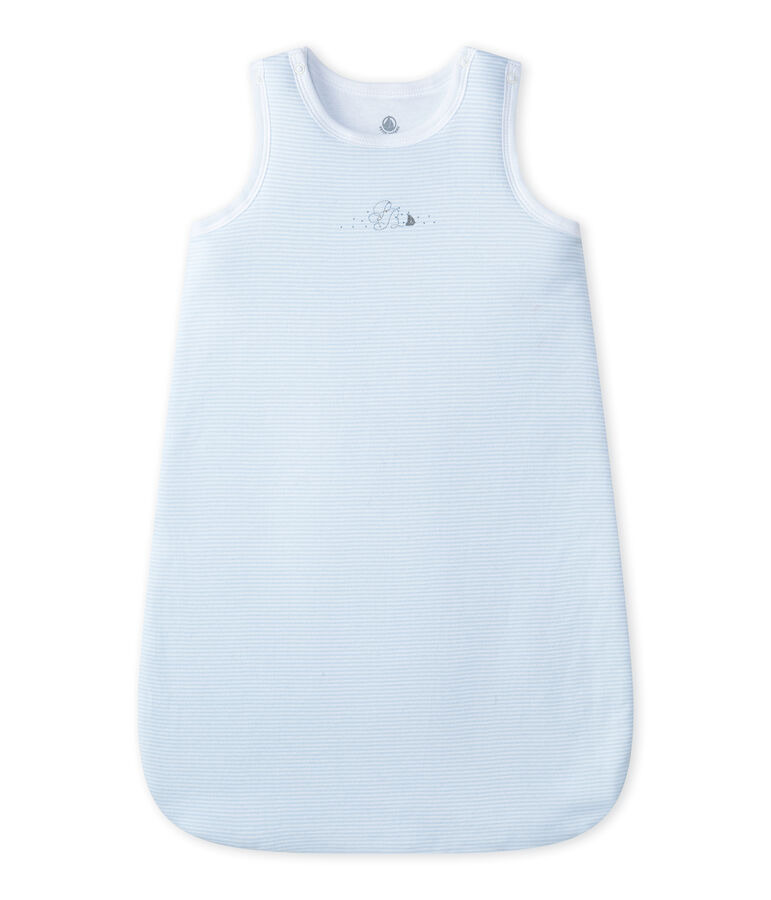 Saco de nacimiento milrayas beb&eacute; ni&ntilde;o azul FRAICHEUR/blanco ECUME