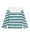 Marinera de punto jersey infantil blanco/verde