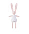Doudou conejito estampado rosa VIENNE/blanco MULTICO