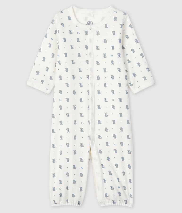 Mono saco con estampado de koalas de beb&eacute; de algod&oacute;n org&aacute;nico blanco/multicolor