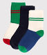 Juego de 3 pares de calcetines para niño/niña