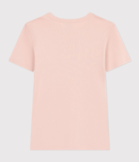 Camiseta L'ICONIQUE de algodón con cuello redondo para mujer rosa SALINE