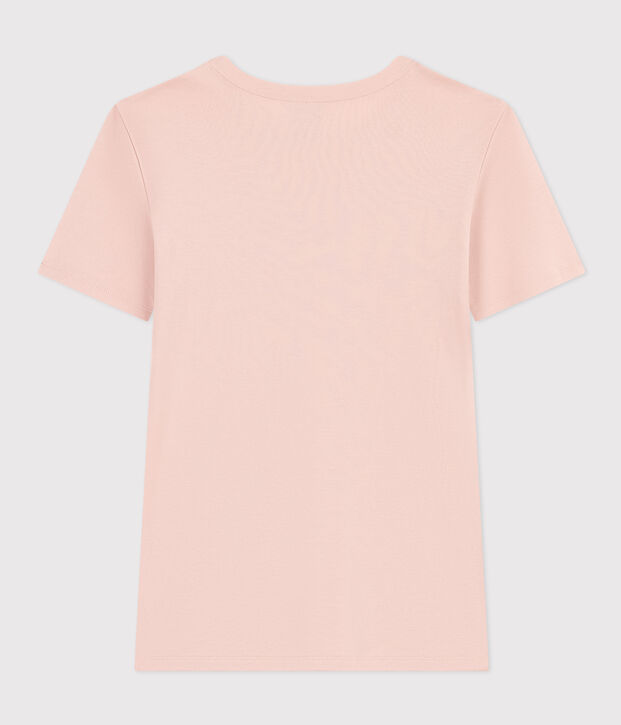 Camiseta L'ICONIQUE de algod&oacute;n con cuello redondo para mujer rosa