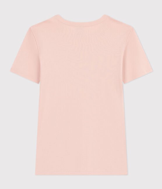 Camiseta L'ICONIQUE de algodón con cuello redondo para mujer rosa SALINE