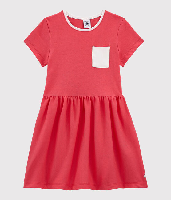 Vestido de manga corta de algodón de niña GROSEILLER