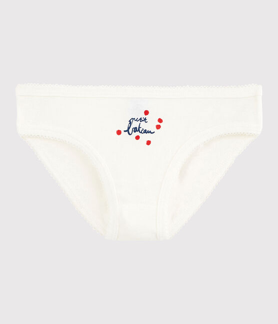 Braguita de niña de algodón blanco MARSHMALLOW