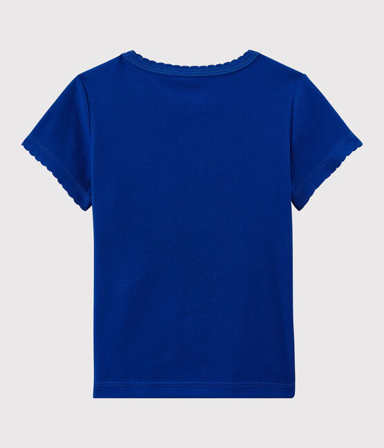Camiseta icónica de algodón de niño/niña azul SURF