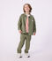 Chaqueta infantil lisa de algod&oacute;n verde OLIVINE