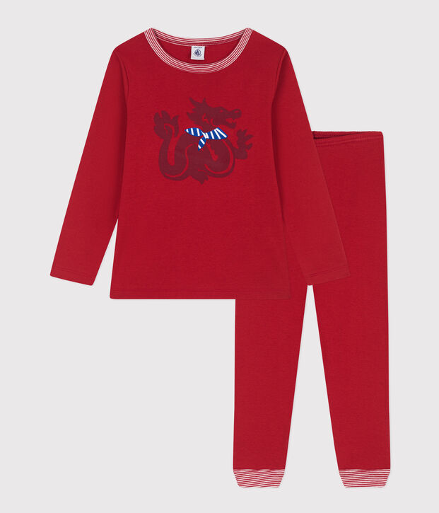 Pijama de algod&oacute;n rojo