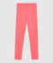 Leggings de punto de elastano de niña naranja PEACHY